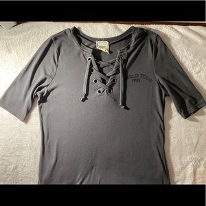 Lace up top